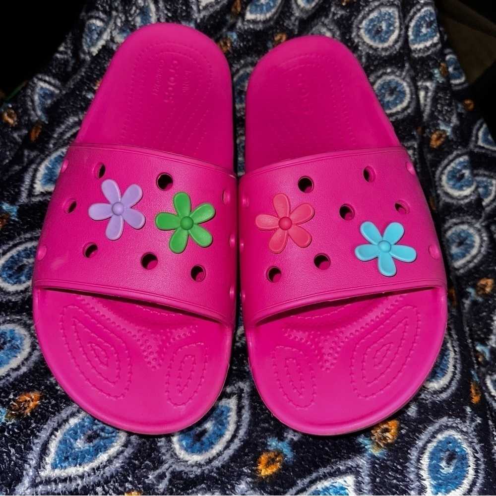 Women's Crocs Classic Platform Slides pink M10 W12